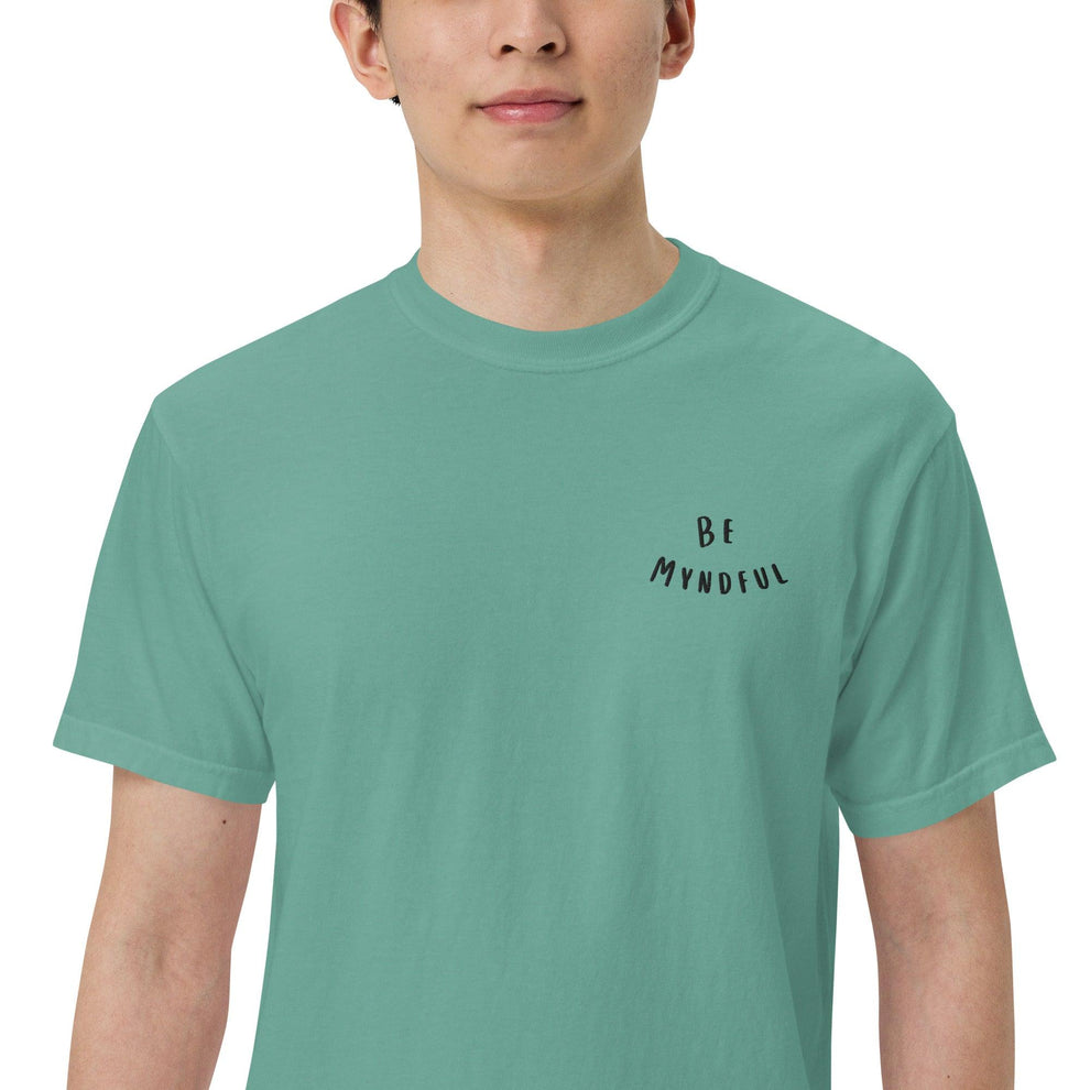Be Myndful Embroidered Tee - Myndful Apparel