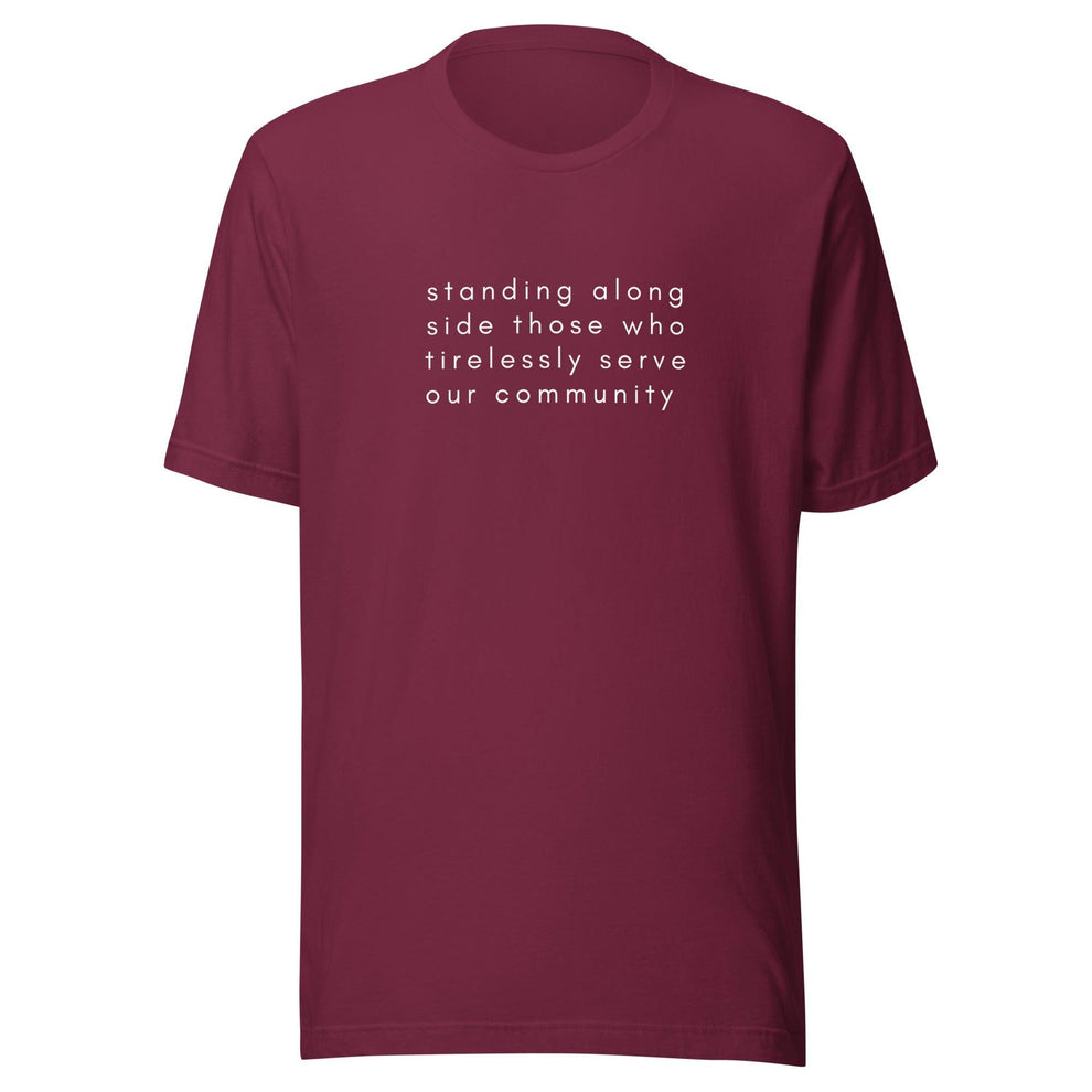 Burnout Mental Health Tee Maroon - Myndful Apparel