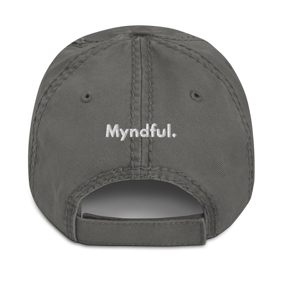 Inhale Exhale Distressed Hat - Myndful Apparel