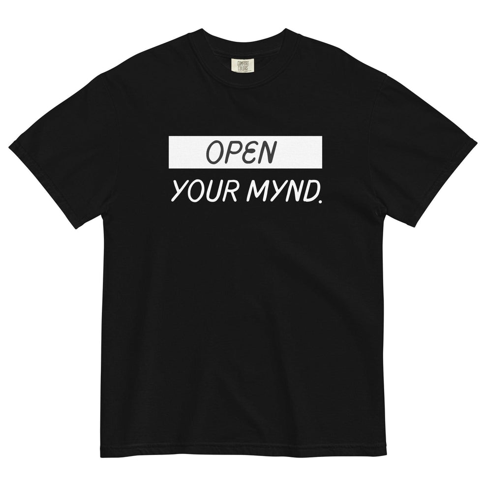 Open Your Mynd Mental Health Tee Black - Myndful Apparel