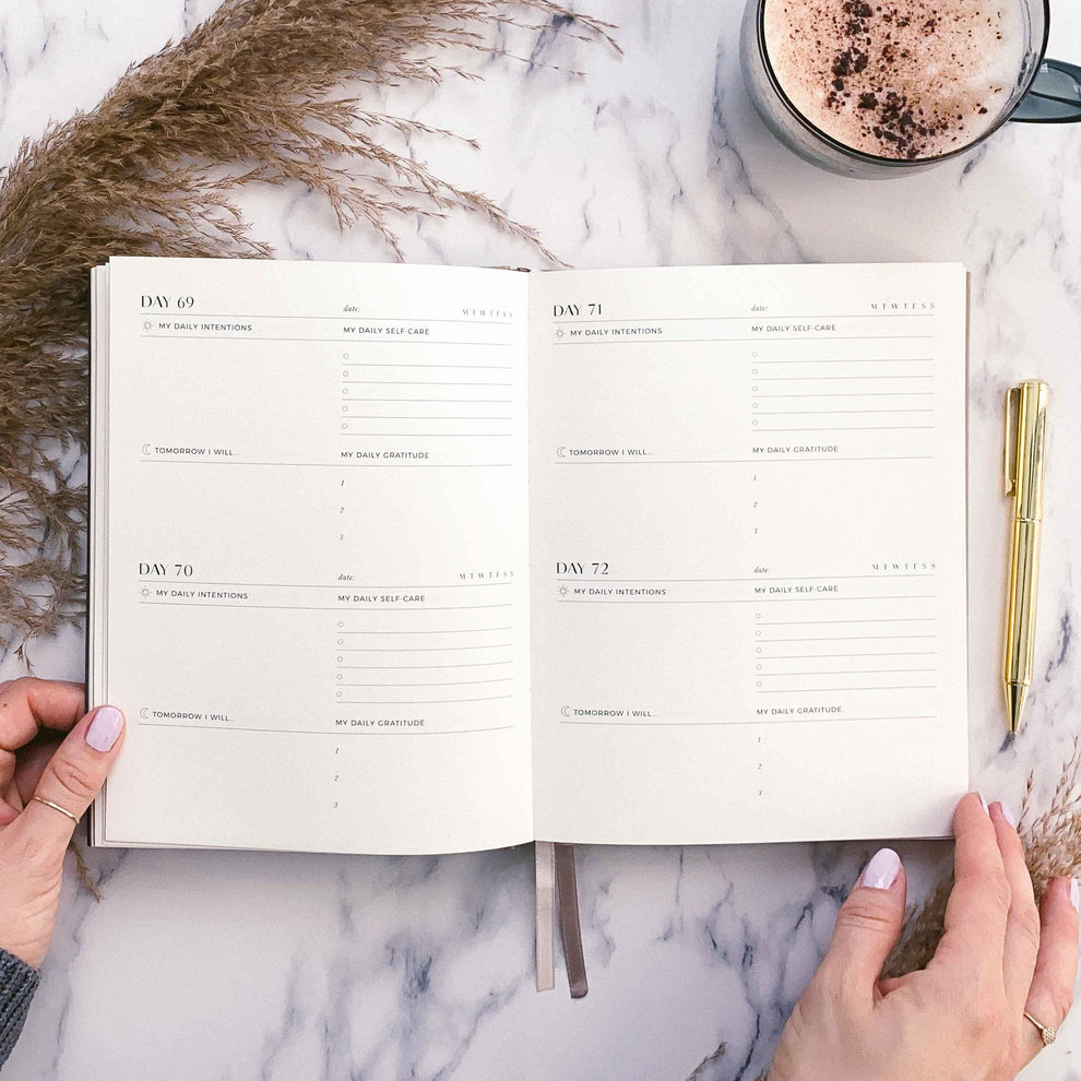 Self-Care Journal Almond - Myndful Apparel