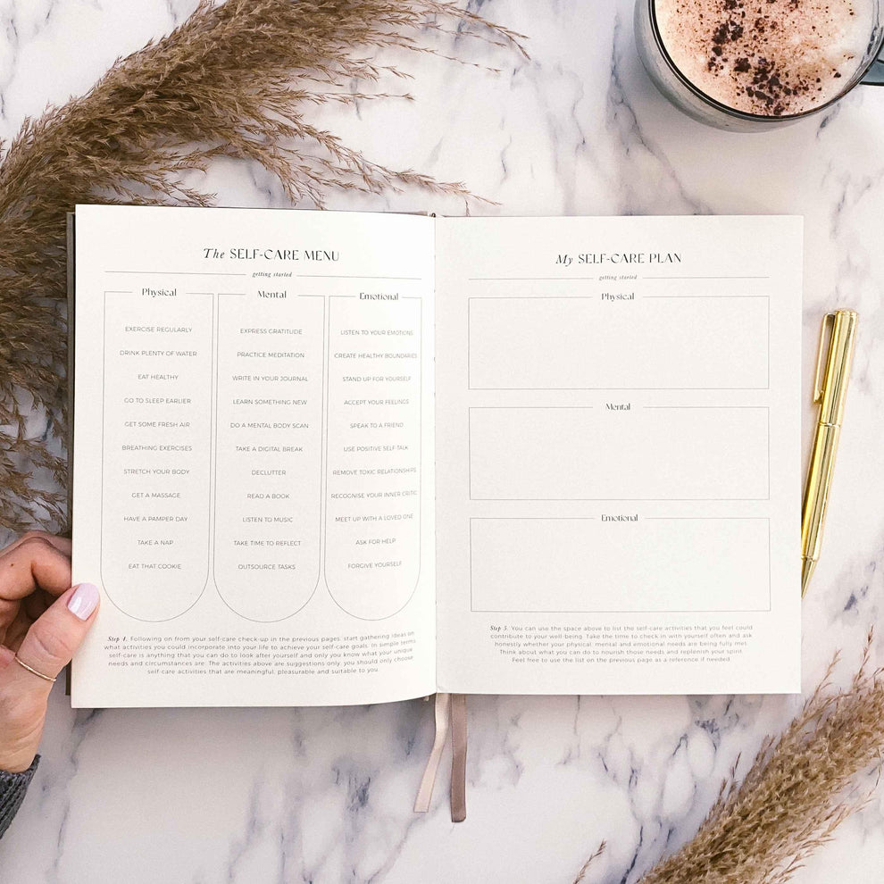 Self-Care Journal Black - Myndful Apparel